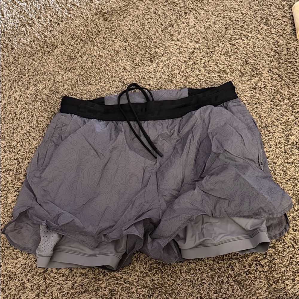 Represent 247 Run Club Contour 2-in-1 Run Shorts - Titanium Grey